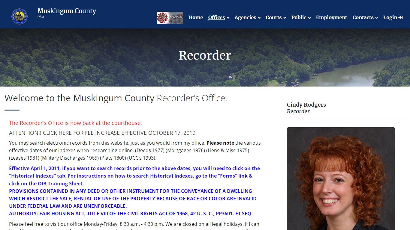 Muskingum County Recorder - Online Records - Documents Filed